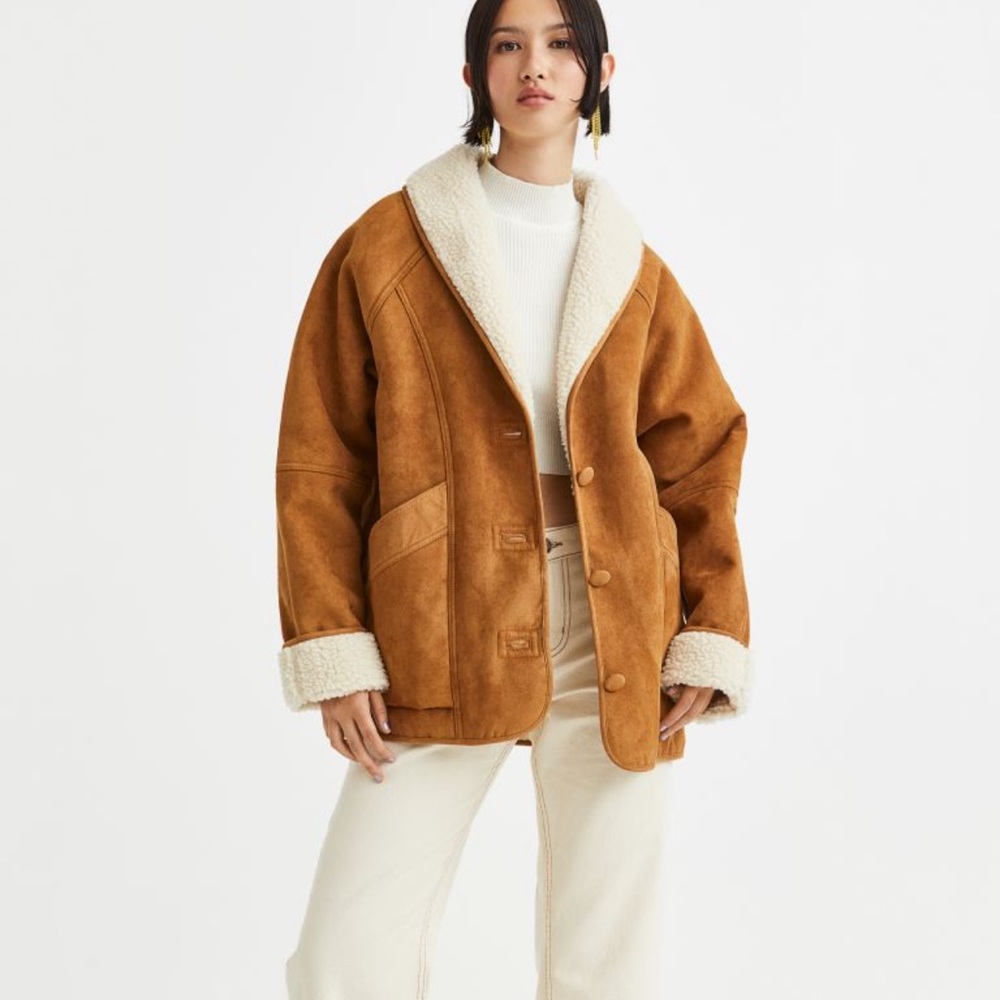 Suede fleece lined jacket size Medium.